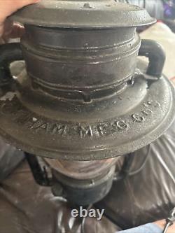 Antique Old Rare C. T Ham Mfg No 9 Globe Street Oil Lantern Lamp Light USA