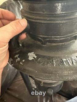 Antique Old Rare C. T Ham Mfg No 9 Globe Street Oil Lantern Lamp Light USA