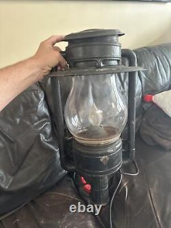 Antique Old Rare C. T Ham Mfg No 9 Globe Street Oil Lantern Lamp Light USA