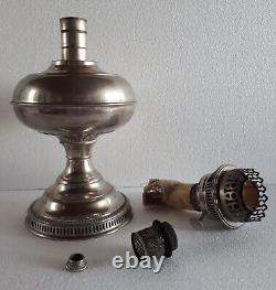 Antique & Original Rayo Center Draft Kerosene Oil Lamp with Flame Spreader