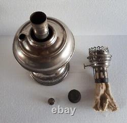 Antique & Original Rayo Center Draft Kerosene Oil Lamp with Flame Spreader