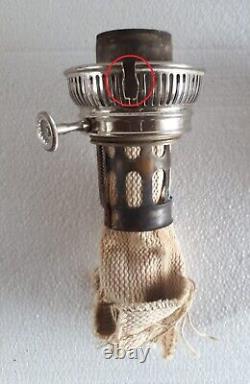 Antique & Original Rayo Center Draft Kerosene Oil Lamp with Flame Spreader