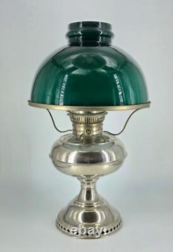 Antique Original Rayo Center Draft Kerosene Oil Lamp with Flame Spreader 1885