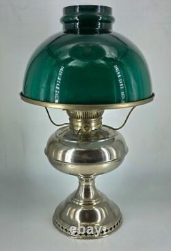 Antique Original Rayo Center Draft Kerosene Oil Lamp with Flame Spreader 1885