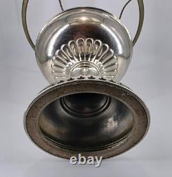 Antique Original Rayo Center Draft Kerosene Oil Lamp with Flame Spreader 1885
