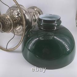 Antique Original Rayo Center Draft Kerosene Oil Lamp with Flame Spreader 1885