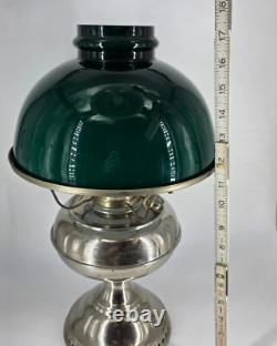 Antique Original Rayo Center Draft Kerosene Oil Lamp with Flame Spreader 1885