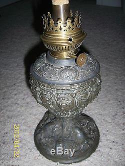 Antique Ornate Metal Kosmos Brenner Burner Oil Lamp un-used Original Wick