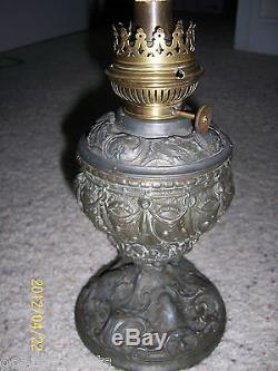 Antique Ornate Metal Kosmos Brenner Burner Oil Lamp un-used Original Wick