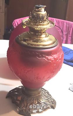 Antique PLB&G CO PITTSBURGH LAMP & GLASS CO SUCCESS OIL LAMP 25