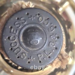 Antique PLB&G CO PITTSBURGH LAMP & GLASS CO SUCCESS OIL LAMP 25