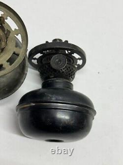 Antique P&A Victor Oil Lamp Fonts + Burner for bracket lamp Threads 3/4 Mini