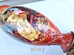 Antique Parlor Banquet GWTW Kerosene Oil Lamp c1890s ELECTRIFIED Gorgeous