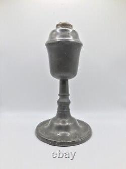Antique Pewter (Whale) Oil Lamp RARE