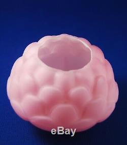 Antique Pink Satin ROSE Miniature Oil Lamp by Fostoria and Consolidated, S1-385