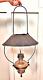 Antique Primitive S. R. &Co General Store 28Brass Hanging Oil Lamp &Tin 14 Shade