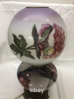 Antique QUEEN ANNE No 2 Gone With the Wind Style Oil Lamp Converted To Electric