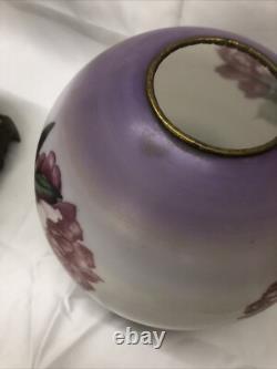 Antique QUEEN ANNE No 2 Gone With the Wind Style Oil Lamp Converted To Electric