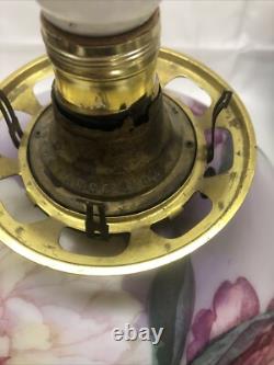Antique QUEEN ANNE No 2 Gone With the Wind Style Oil Lamp Converted To Electric