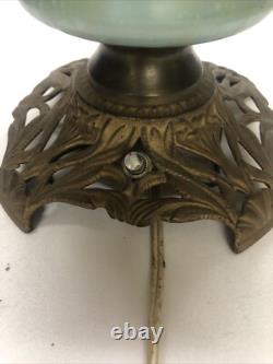 Antique QUEEN ANNE No 2 Gone With the Wind Style Oil Lamp Converted To Electric