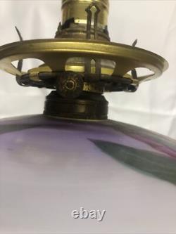 Antique QUEEN ANNE No 2 Gone With the Wind Style Oil Lamp Converted To Electric