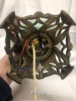 Antique QUEEN ANNE No 2 Gone With the Wind Style Oil Lamp Converted To Electric