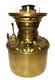 Antique ROYAL Brass Kerosene Lamp Font Drop In 5 with Burner, Wick, Shade Holder