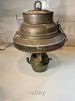 Antique Rare 1800's Ship Oil Lantern Lamp Made in England Nice