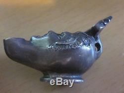 Antique Rare Miniature Gargoyle Whale Oil Lamp
