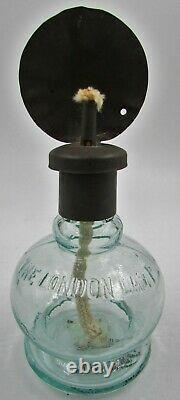 Antique & Rare Miniature THE LONDON LAMP Oil Fluid with Burner, Wick & Reflector