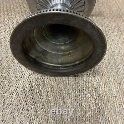 Antique Rayo Oil Kerosene Lamp Green Cased Glass Shade Center Draft Wick. V280