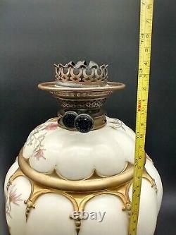 Antique Royal Worcester Oil Lamp