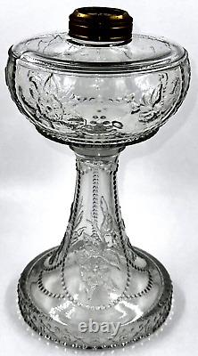 Antique SULTAN / WILD ROSE & BOWKNOT Kerosene Oil Stand Hand Lamp THURO 1, 292-e