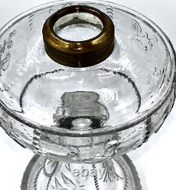 Antique SULTAN / WILD ROSE & BOWKNOT Kerosene Oil Stand Hand Lamp THURO 1, 292-e