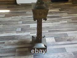 Antique SUPER Rare Duplex Oil-Lamp heavy brass neoclassical design