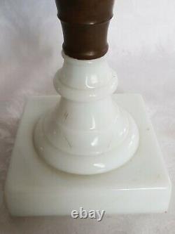 Antique Sandwich Old Oil Kerosene Eapg American Patterned Glass Lamp