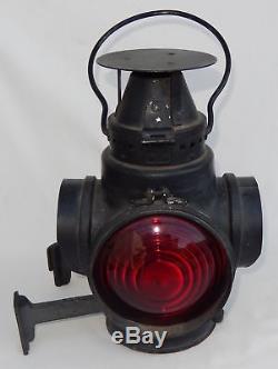 Antique Santa Fe Railroad Oil Switch Lamp or Oil Train Lantern