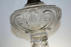 Antique Scroll Oil Lamp 9 3/4'' tall