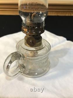 Antique THE LITTLE FAVORITE IMPROVED Miniature Oil Lamp Acorn Burner