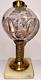 Antique TULIP Composite Kerosene Oil Stand Lamp Thuro I-149a Pattern Under Glass