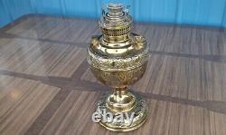 Antique The Meteor Lamp. Oil Lamp Base. Brass. Good Condition