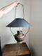 Antique The New Juno General Store Hanging Oil Lamp with Huge Solid Tin Shade 20