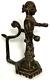 Antique Tibetan Bronze Oil Lamp, Museum Quality! 6, Cast, Snake Handlereal, Gift