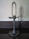 Antique Timekeeper Blown Glass Pewter Whale Oil Lamp Lantern 13.5 Italy