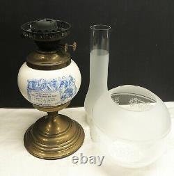 Antique Toy Store Display Advertising OIL LAMP Victorian Musical Instrument Sign