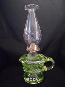 Antique Uranium Oil Finger Lamp