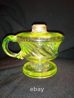 Antique Uranium Oil Finger Lamp