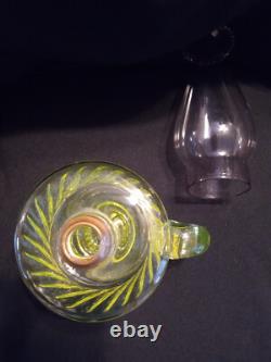 Antique Uranium Oil Finger Lamp