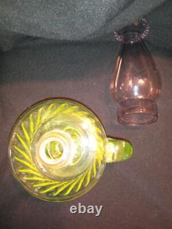 Antique Uranium Oil Finger Lamp
