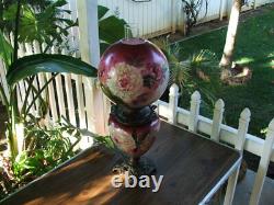 Antique VICTORIAN GONE WITH THE WIND PARLOUR LAMP GWTW Oil Lamp, Made in USA